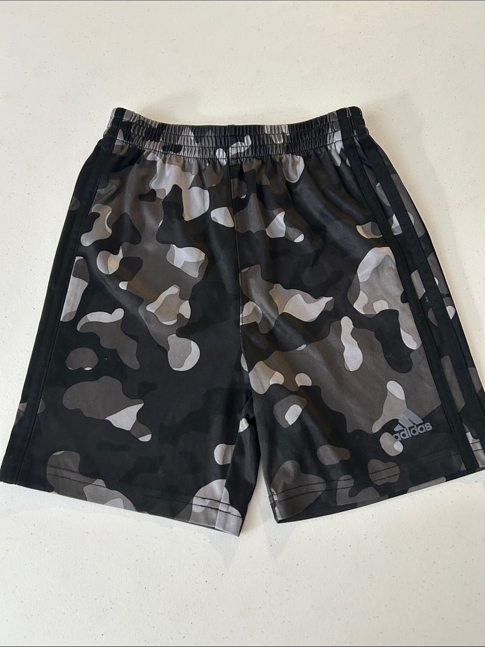 Adidas Boy’s Black Camo Basketball Shorts Size 6